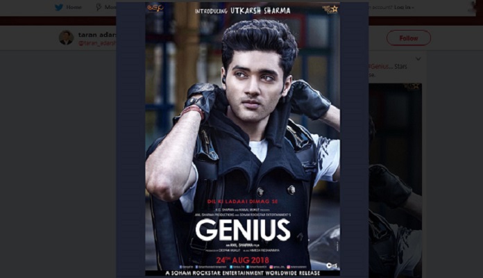 Utkarsht sharma Genius movie poster out